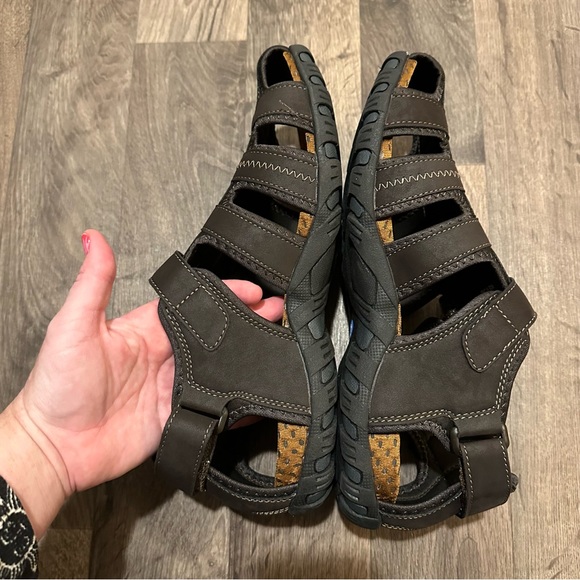 Nunn Bush Walk Brown VeganLeather Rio Bravo Fisherman Lightweight Sandals NWT 13 - Picture 11 of 15